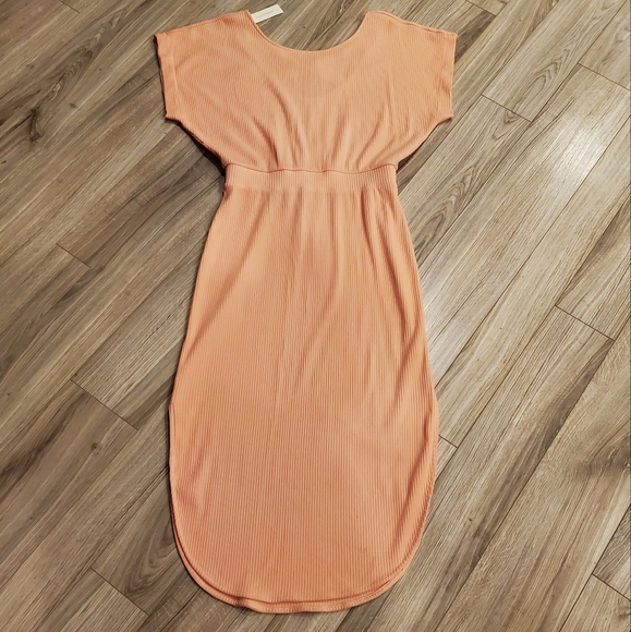 Anthropologie Daily Practice Doman Sleeve Dress, Small, NWT, Apricot Col… - Picture 8 of 16